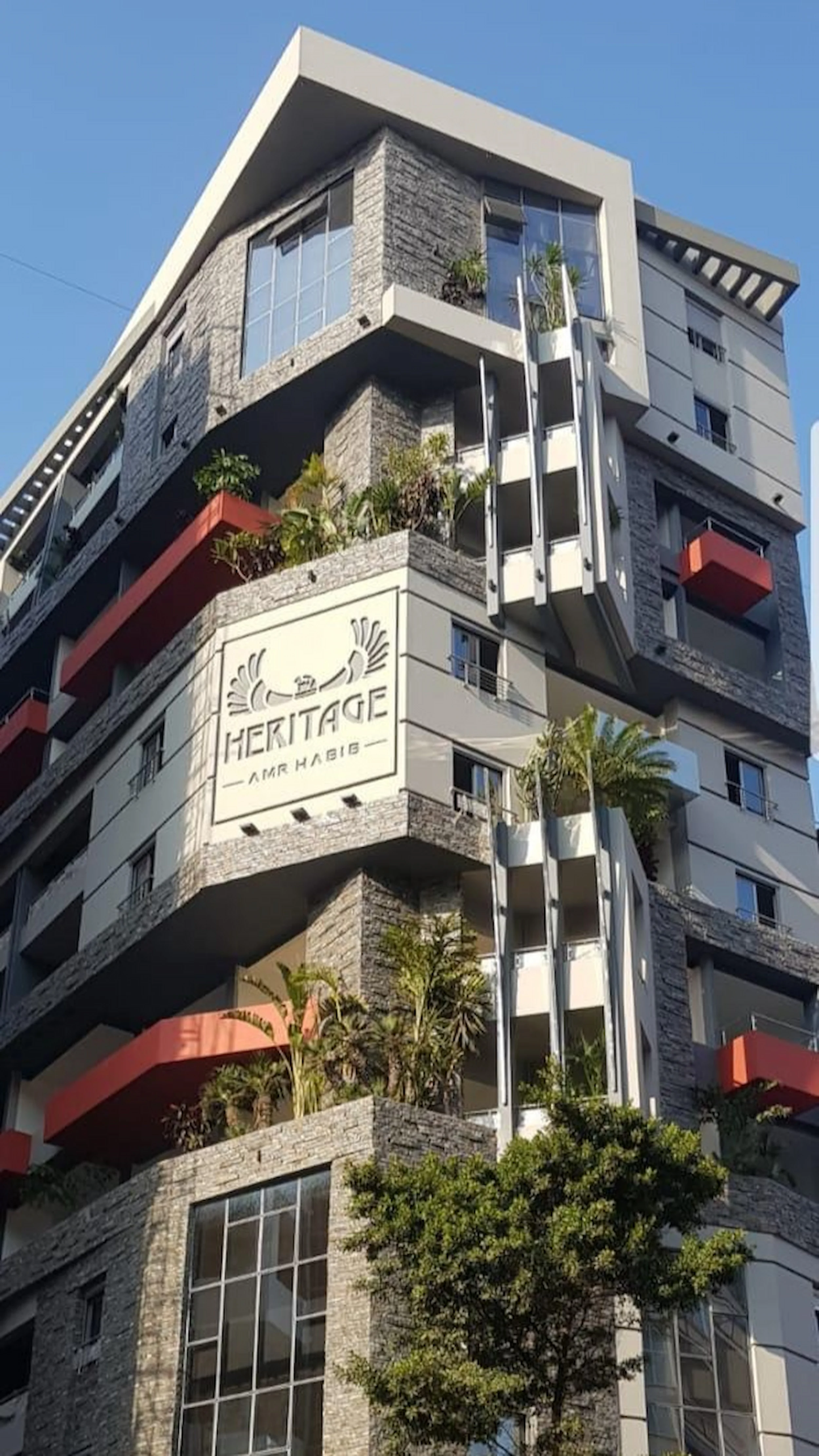 Completed Heritage Legend facade in daylight