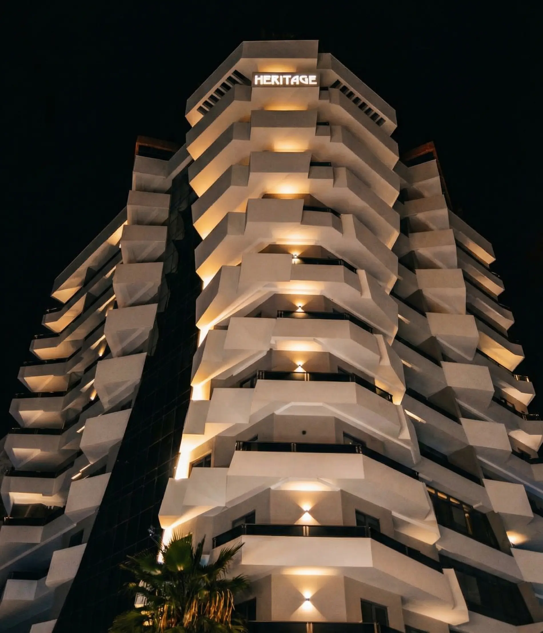 Heritage Layan tower at night