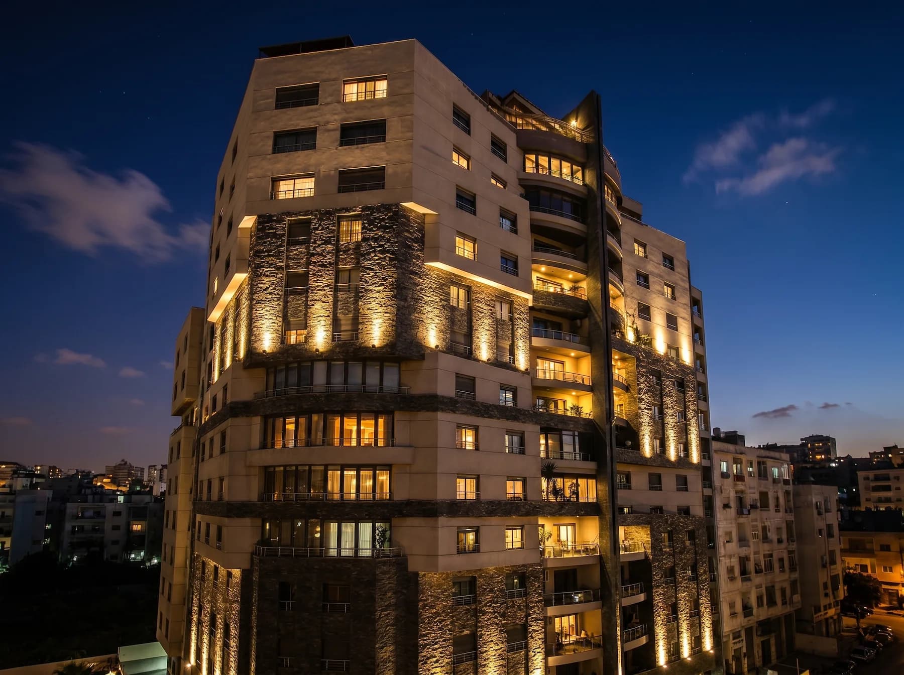 Heritage Welson completed night façade
